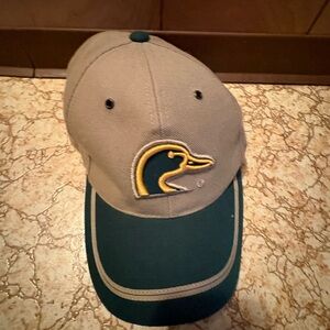 Vintage Ducks Unlimited Graphic Green & Beige Adjustable Baseball Hat One Size